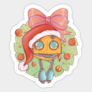 Festive F.C.G. Christmas wreath Sticker